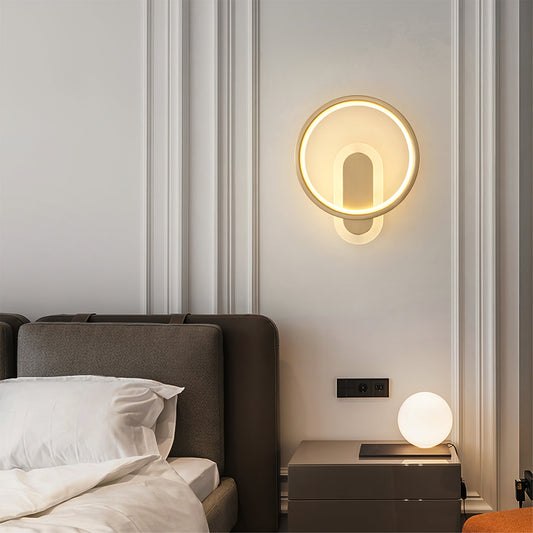 Round Brass Wall Lamp