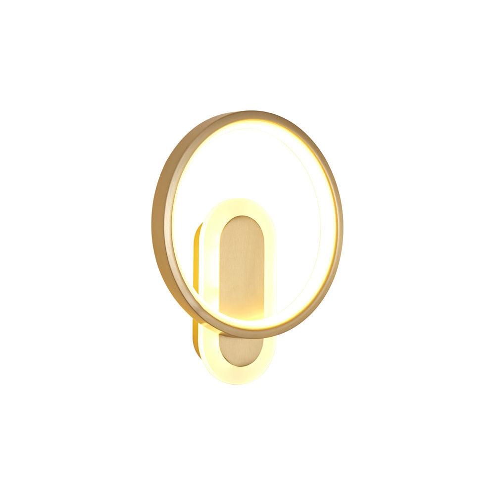 Round Brass Wall Lamp