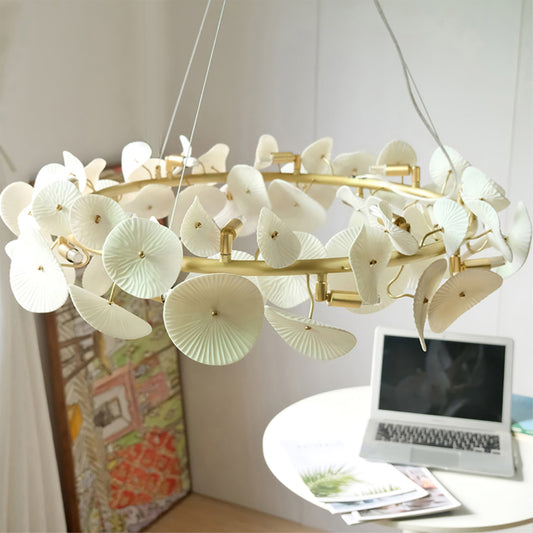 Ceramic Wreath Chandelier