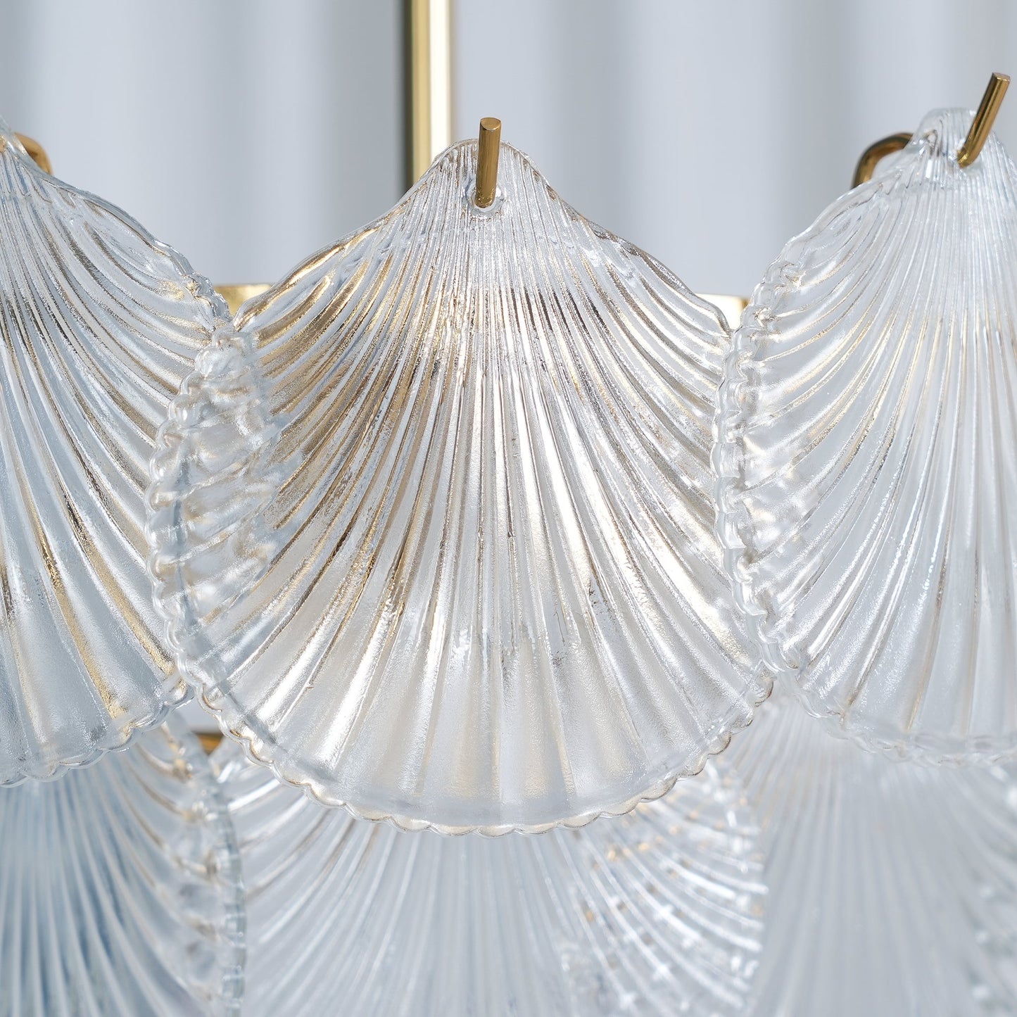 Shell Glass Chandelier