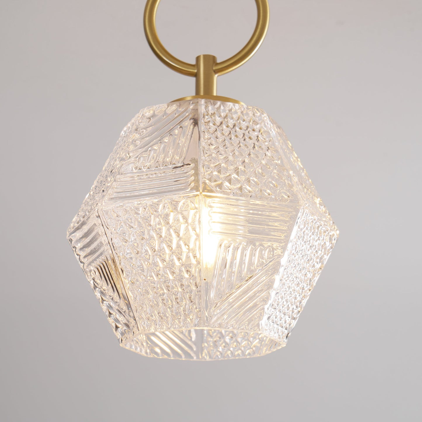 Diamond Cut Art Deco Ceiling Light