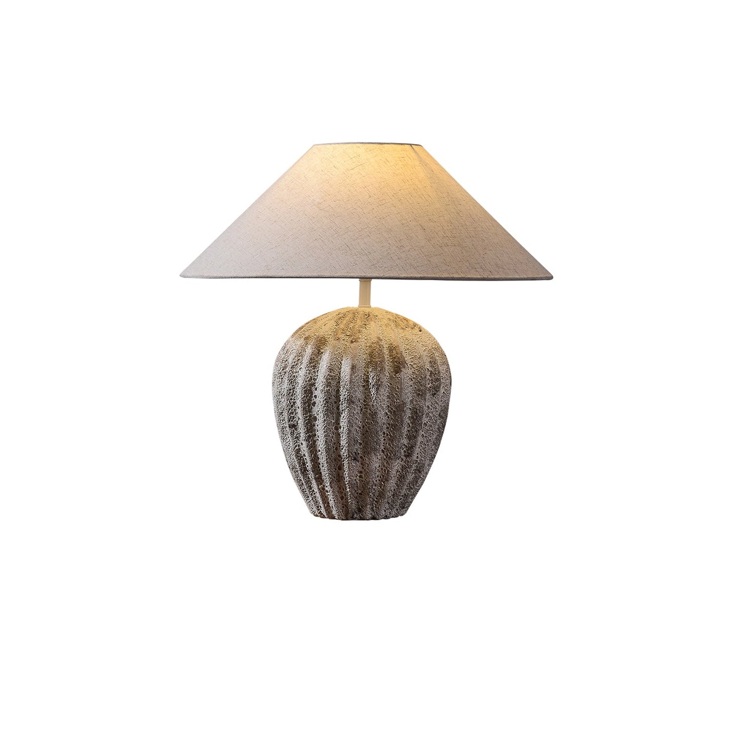 Fluted Ceramic Table Lamp