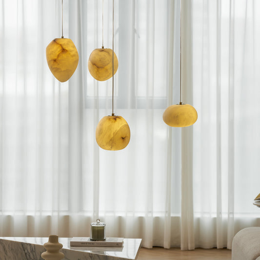 Galet Spanish Alabaster Pendant Lamp