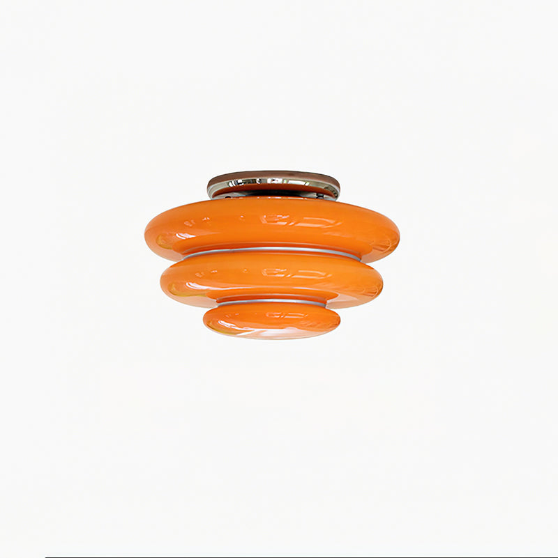 Gispen Orange Ceiling Light