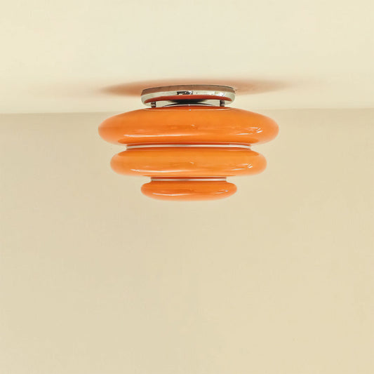 Gispen Orange Ceiling Light