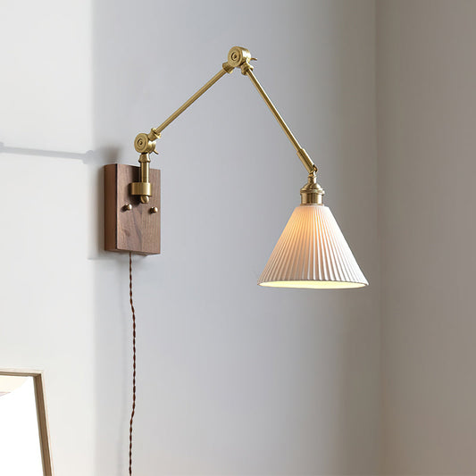 Murale Swing Arm Plug In Wall Lamp