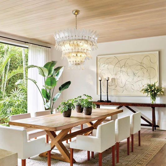 Murano Glass Palm Chandelier