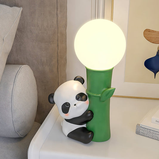 Panda Bamboo Table Lamp