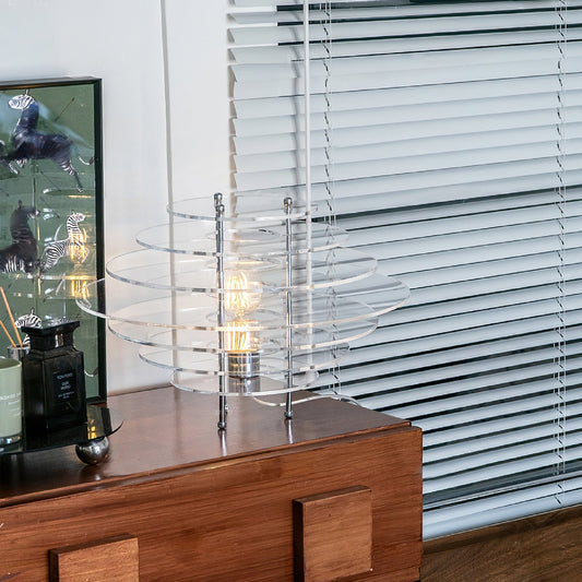 Saturn Chrome Table Lamp