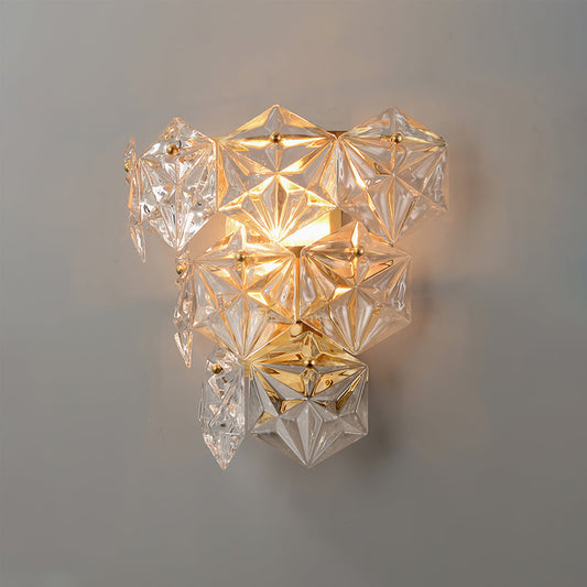 Snowflake Glass Wall Lamp
