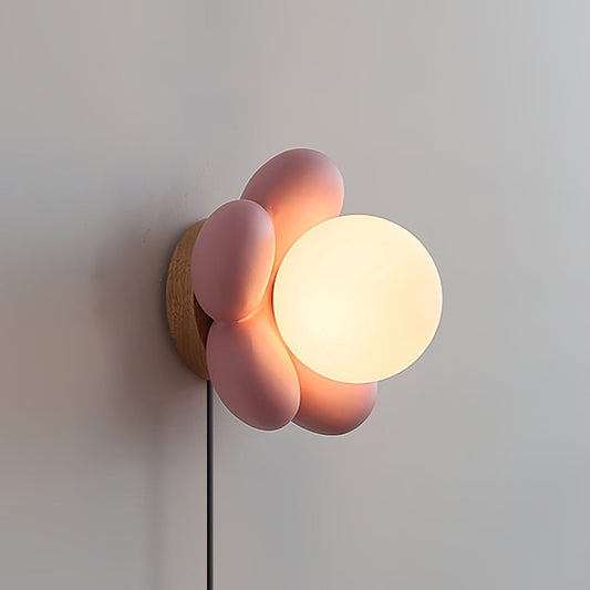 Bloom Flower Plug In Wall Lamp