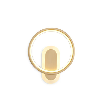 Round Brass Wall Lamp