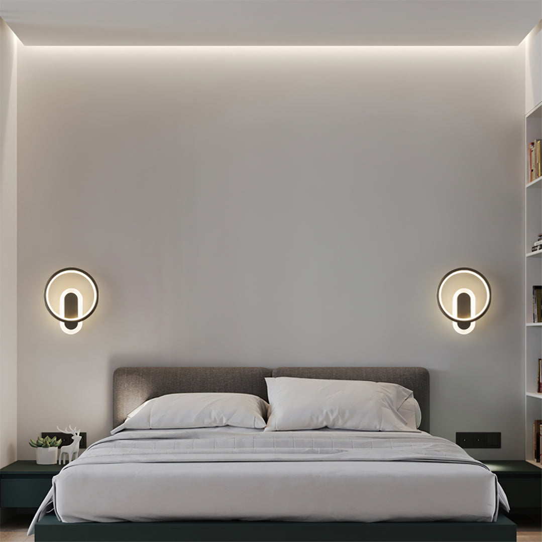 Round Brass Wall Lamp