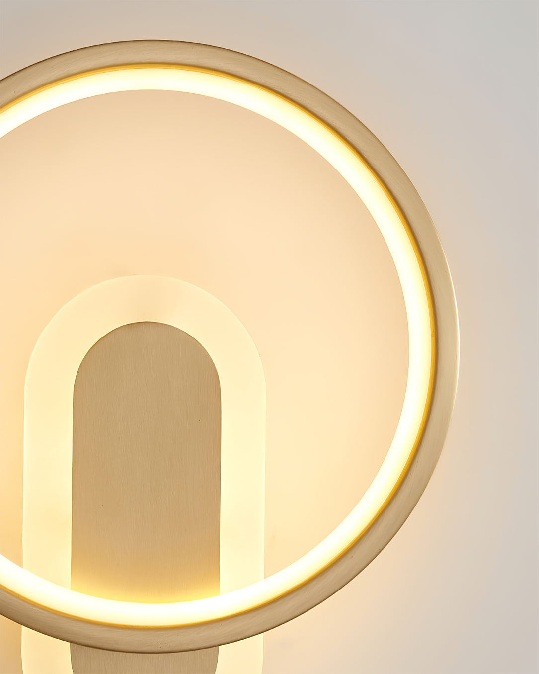 Round Brass Wall Lamp