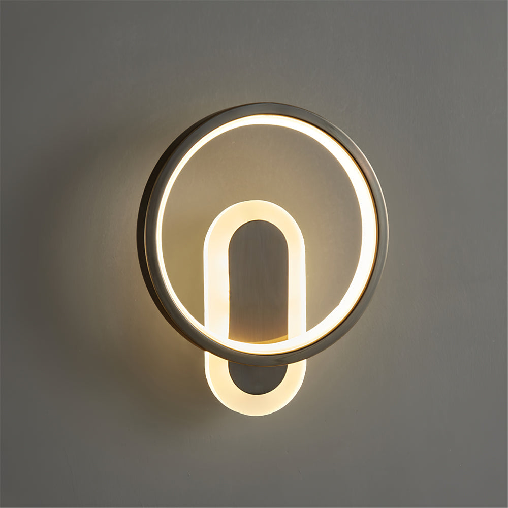 Round Brass Wall Lamp