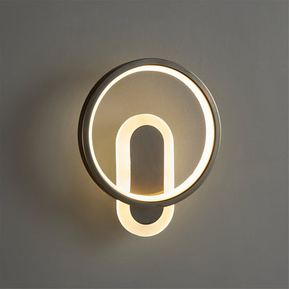 Round Brass Wall Lamp