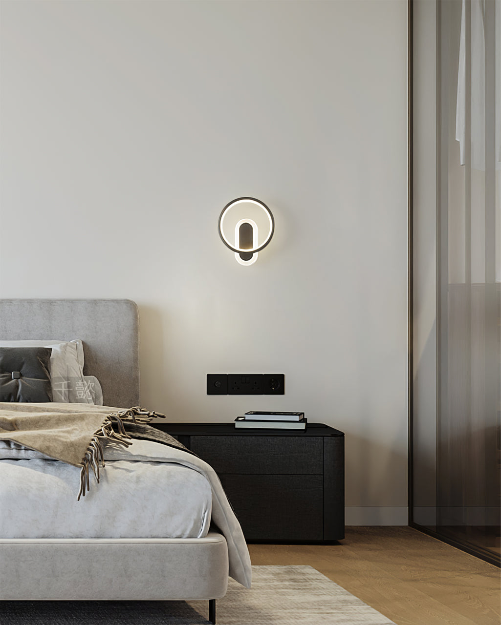 Round Brass Wall Lamp