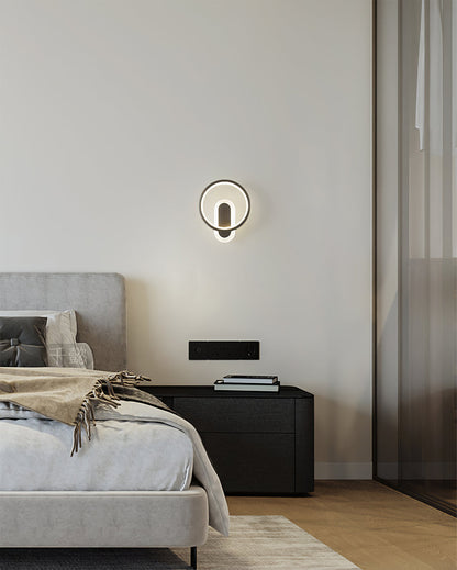 Round Brass Wall Lamp