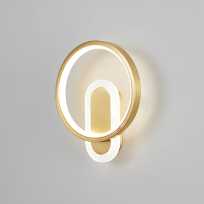 Round Brass Wall Lamp