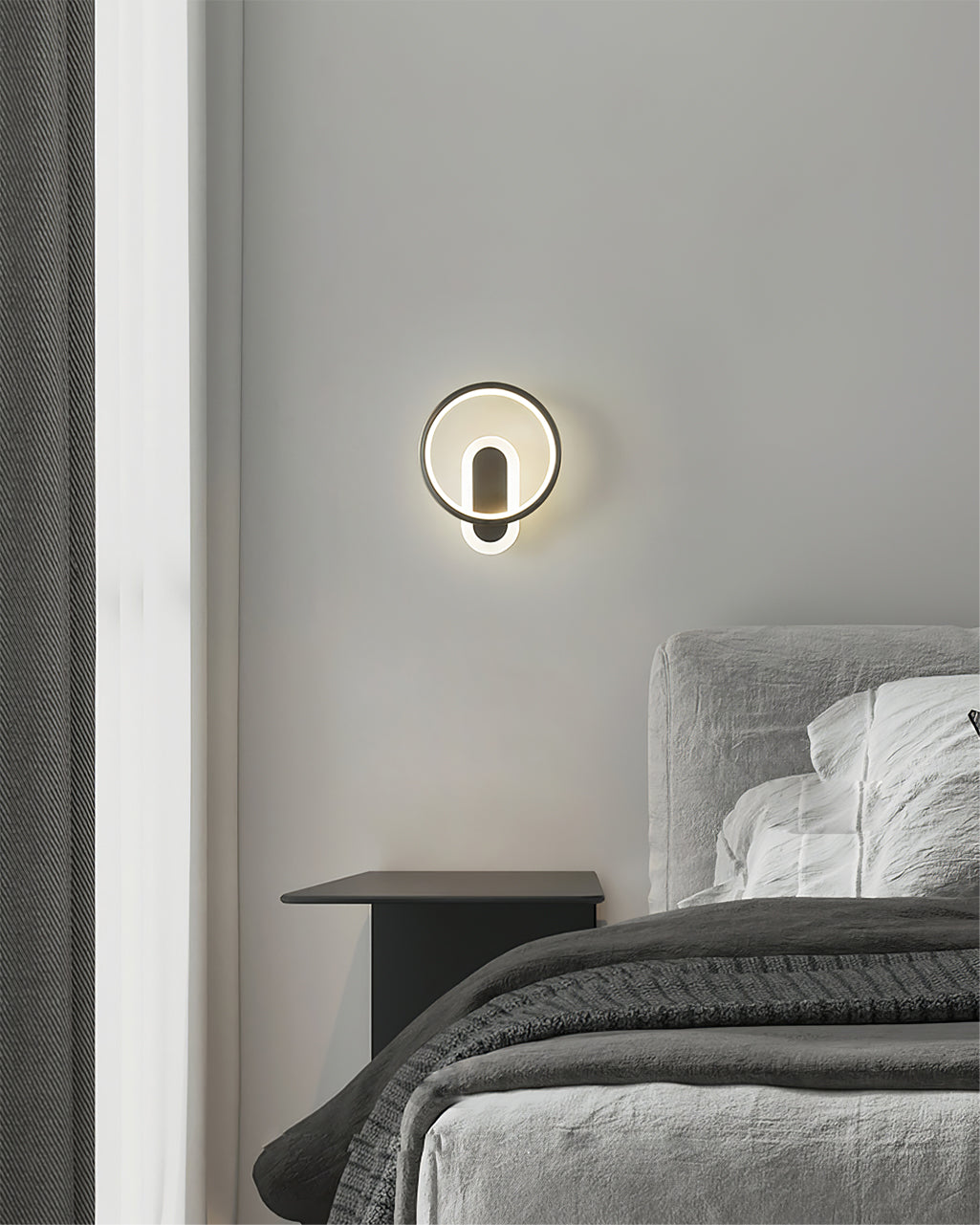 Round Brass Wall Lamp