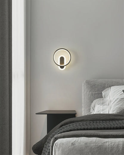 Round Brass Wall Lamp