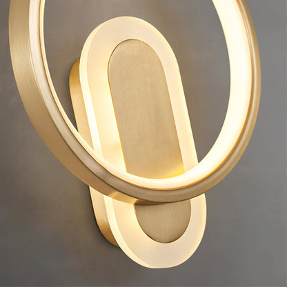 Round Brass Wall Lamp