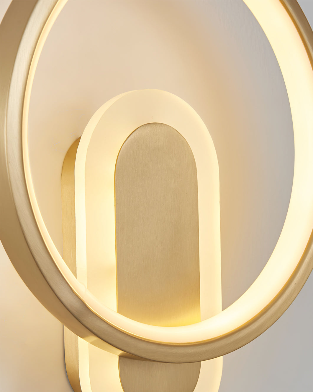 Round Brass Wall Lamp