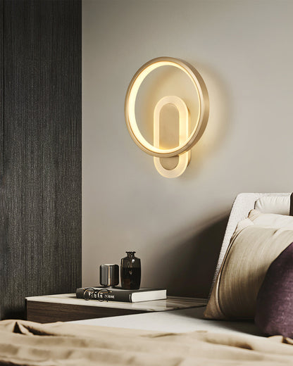Round Brass Wall Lamp