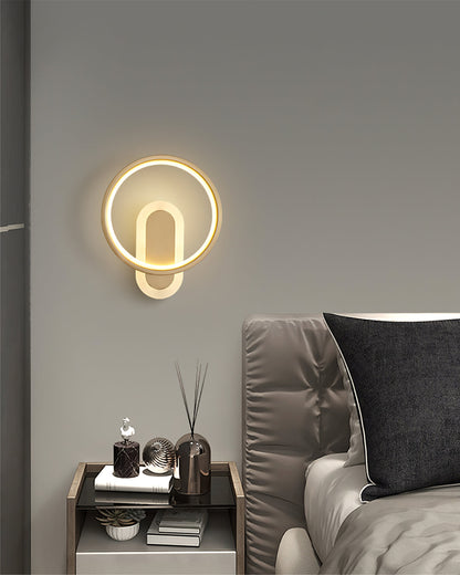 Round Brass Wall Lamp