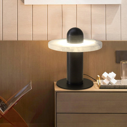 Alabaster Planes Table Lamp