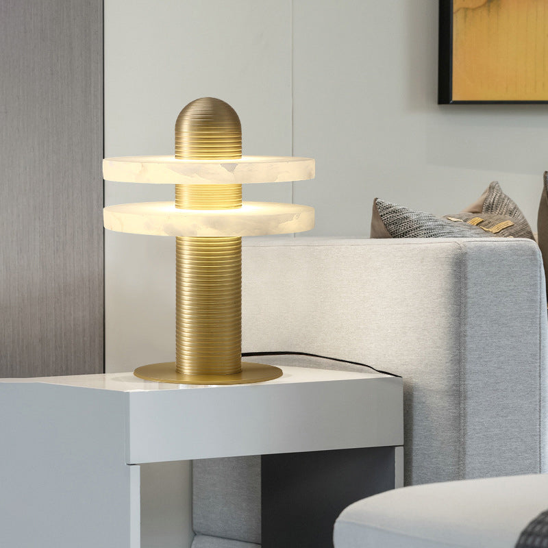 Alabaster Planes Table Lamp