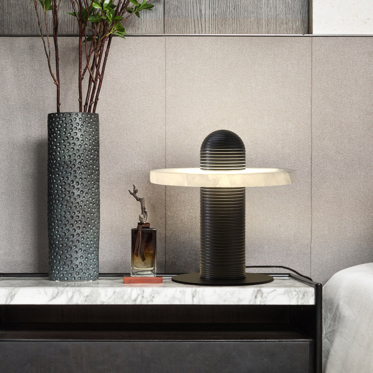 Alabaster Planes Table Lamp