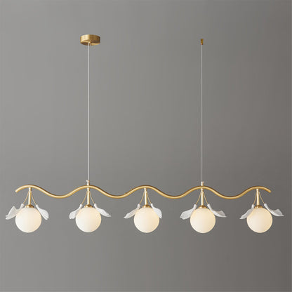 Allanie Gingko Long Chandelier