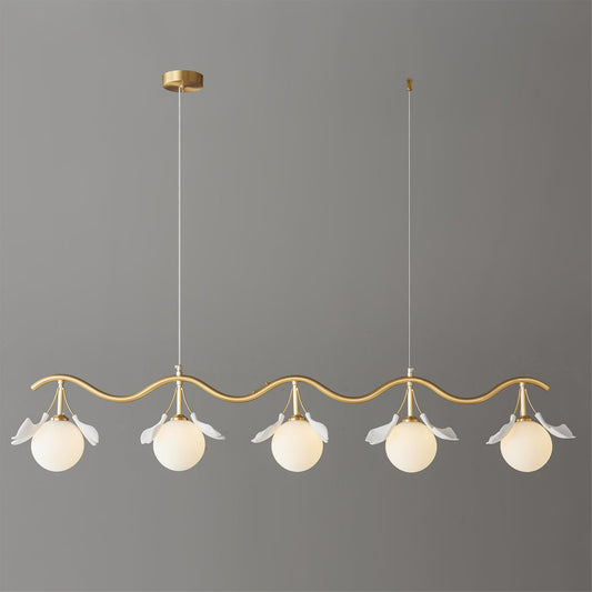 Allanie Gingko Long Chandelier