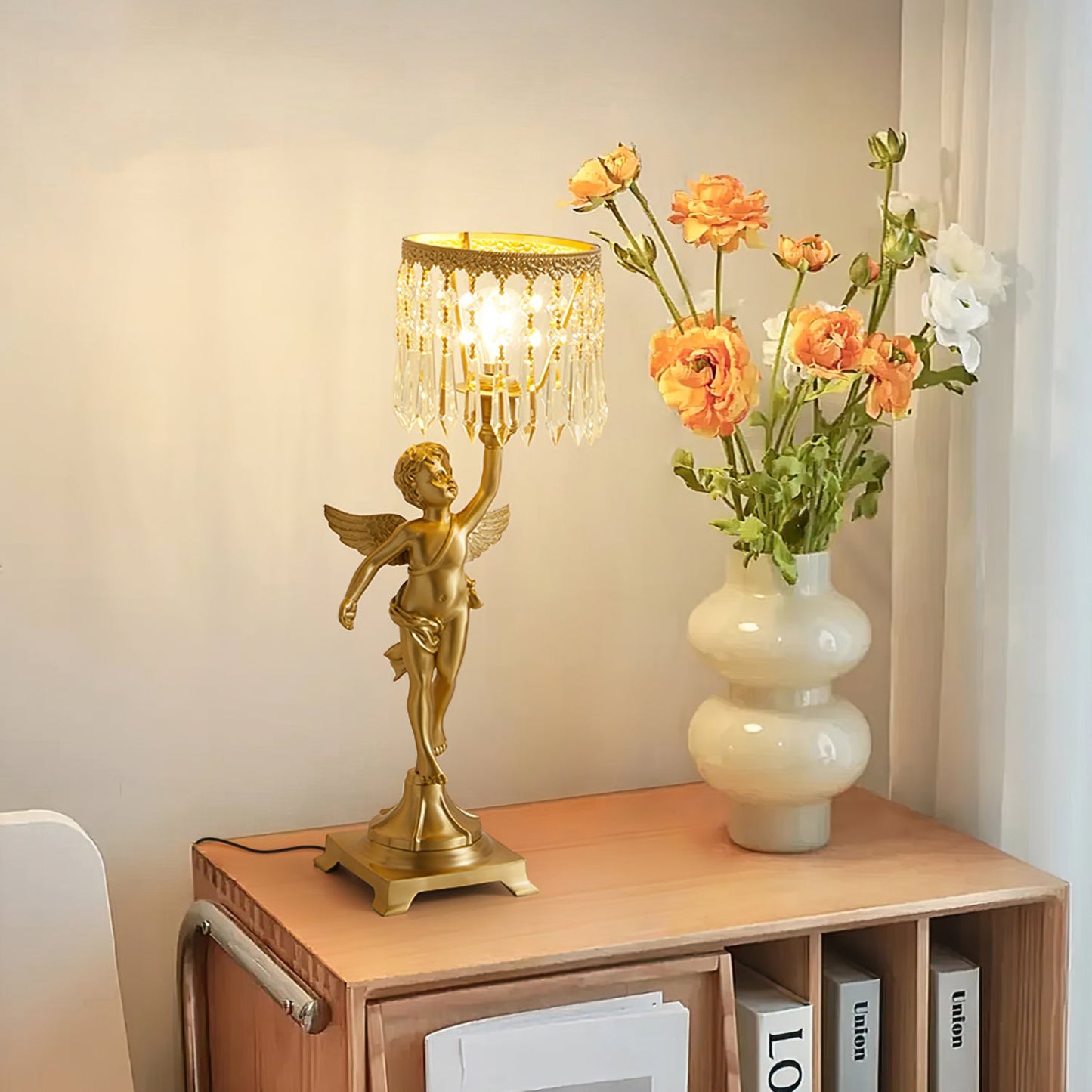 Angel Crystal Table Lamp