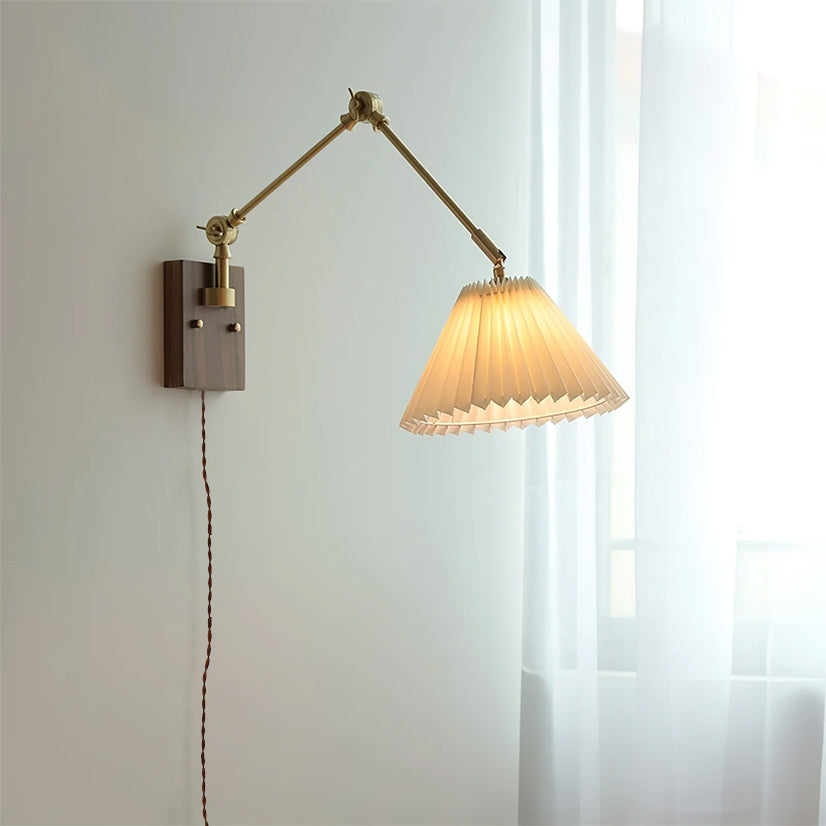 Angeline Swing Arm Plug In Wall Lamp