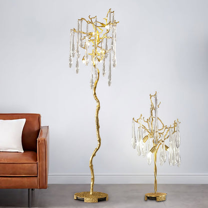 Aqua Willow Table Lamp