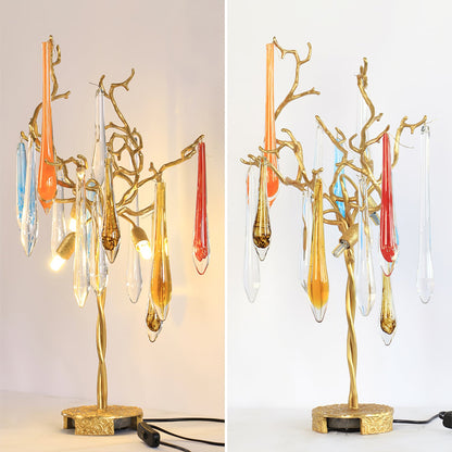 Aqua Willow Table Lamp