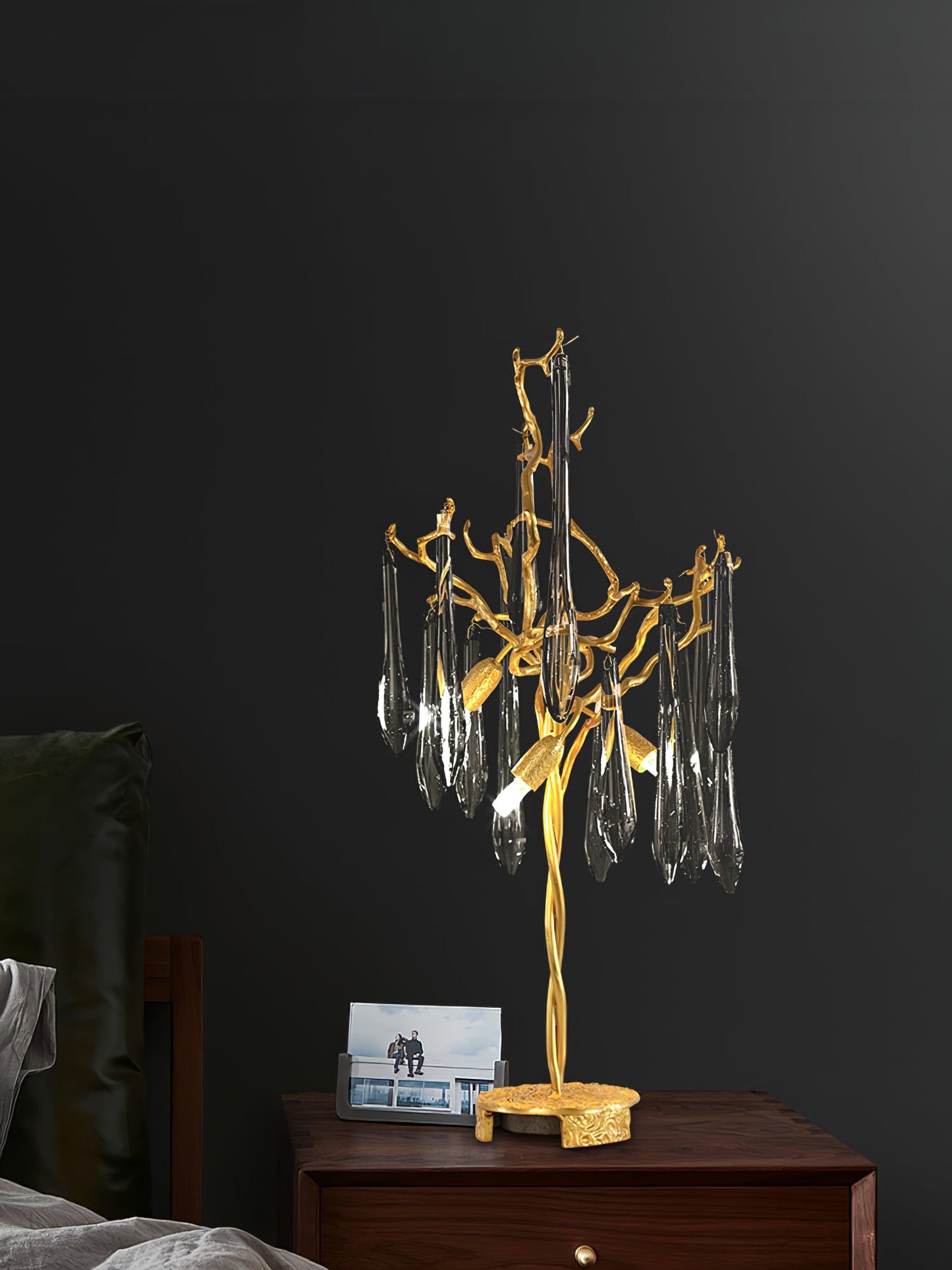 Aqua Willow Table Lamp