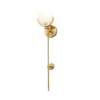 Ava Alabaster Brass Wall Lamp