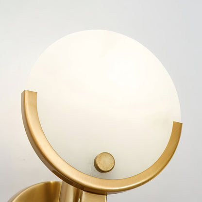 Ava Alabaster Brass Wall Lamp