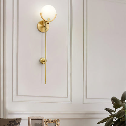 Ava Alabaster Brass Wall Lamp