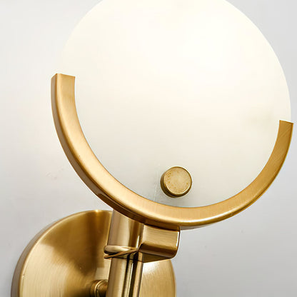 Ava Alabaster Brass Wall Lamp