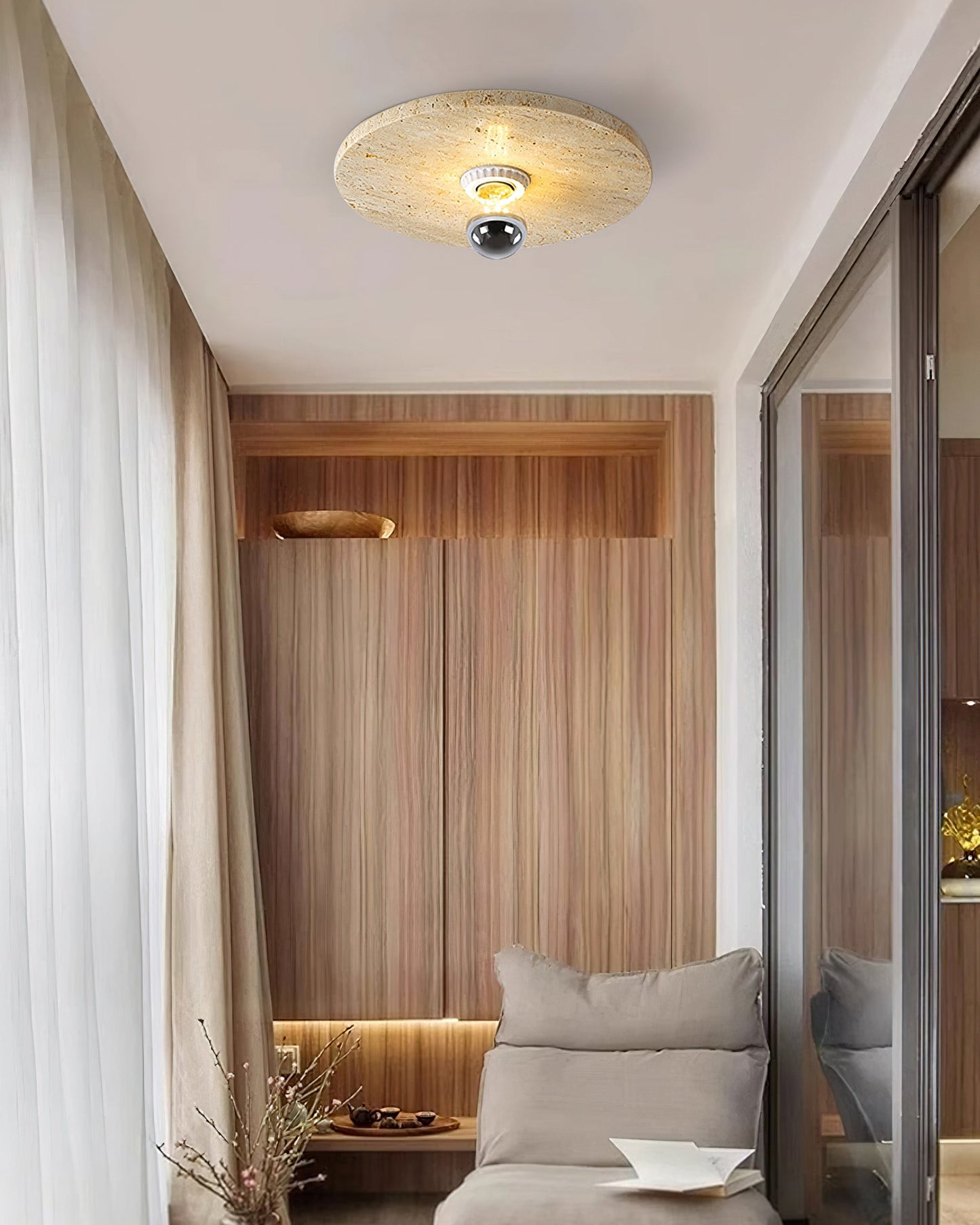 Avize Travertine Ceiling Lamp