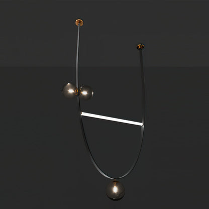 Belt Leather Ball Chandelier