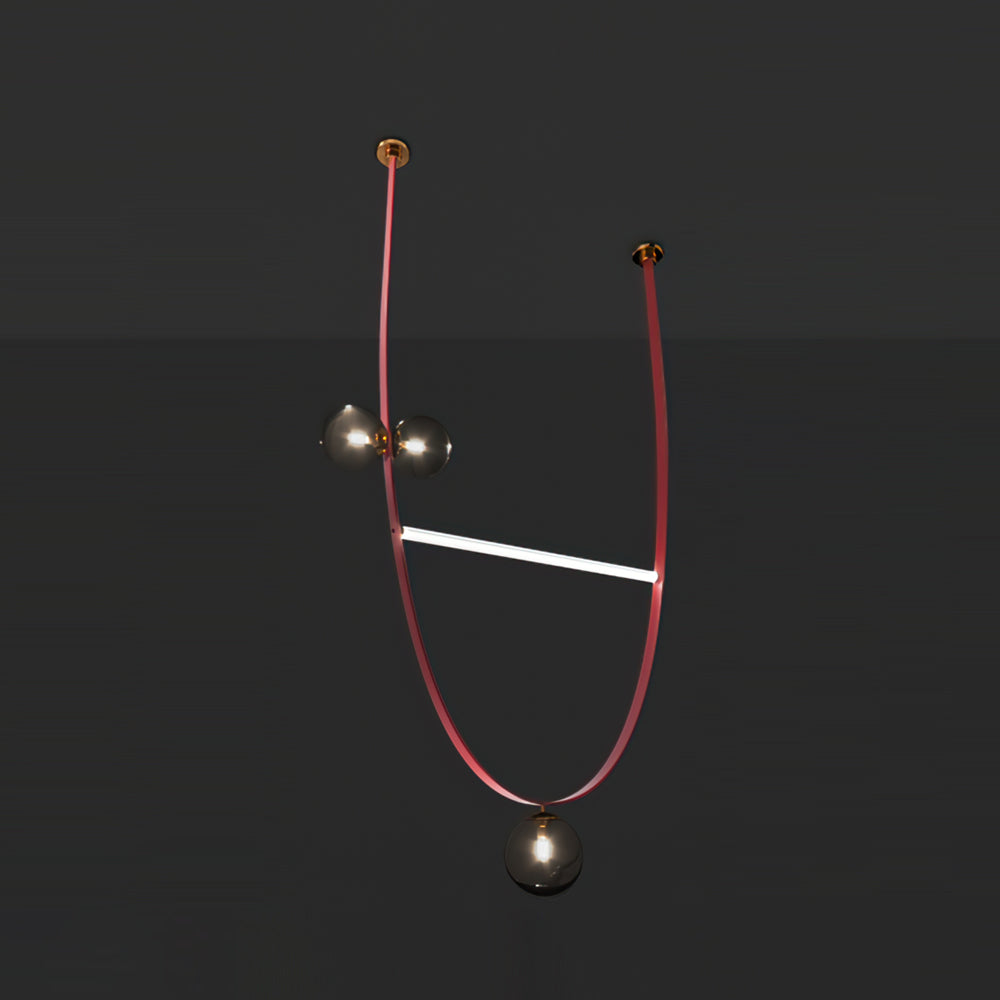 Belt Leather Ball Chandelier