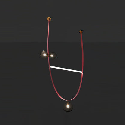 Belt Leather Ball Chandelier