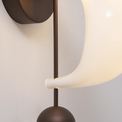 Bent Glass Wall Light