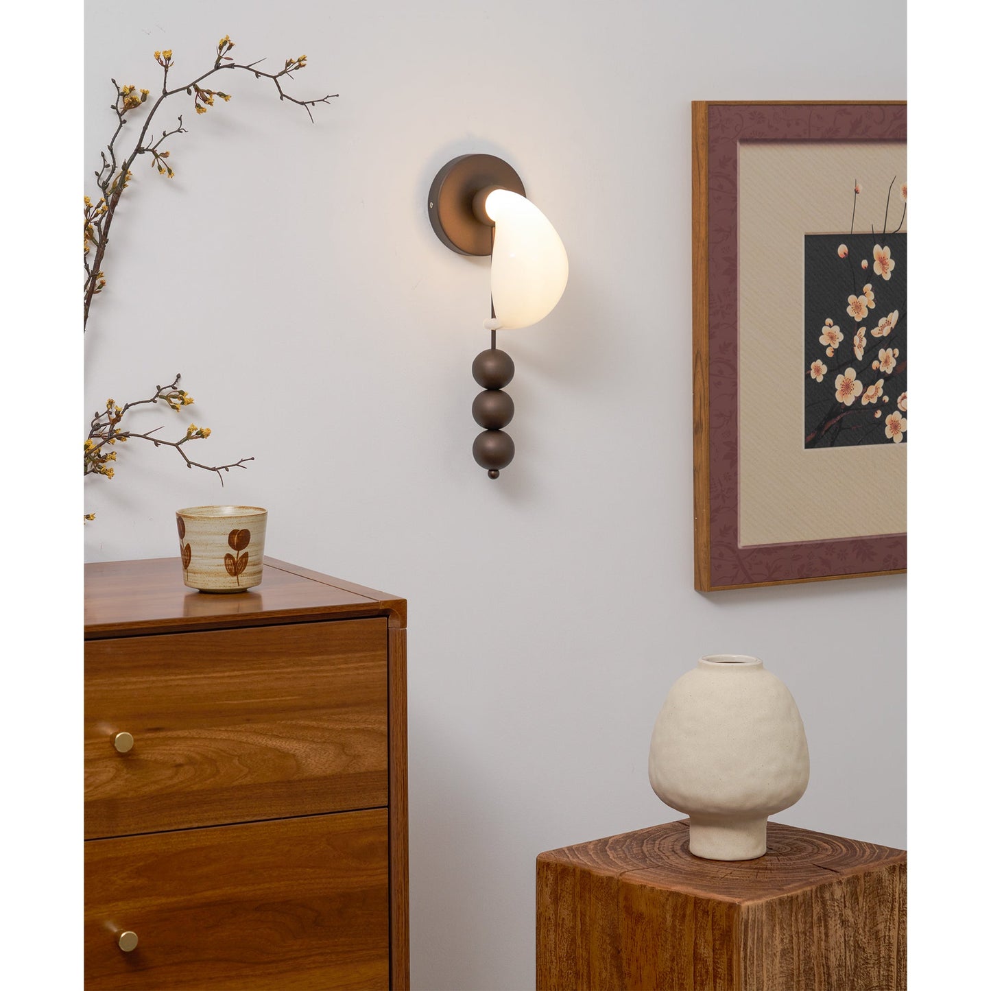 Bent Glass Wall Light