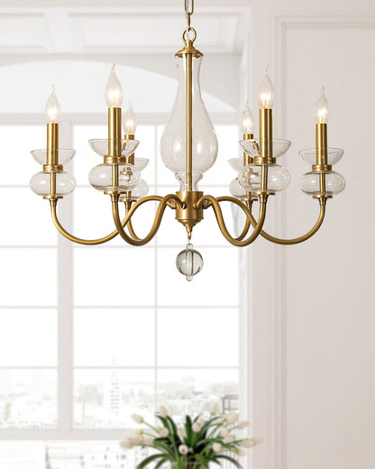 Bergdorf Glass Chandelier
